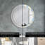 Huldar Glass Flat Wall Mirror
