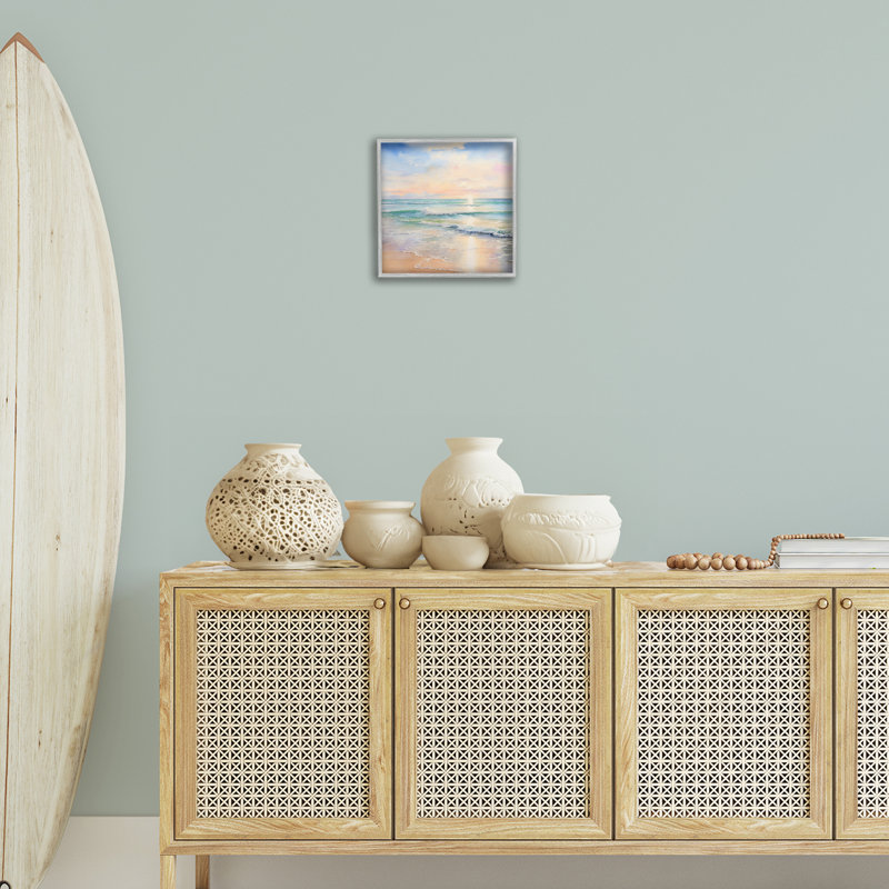 «Crashing On The Shore», estampe numérique, design par LSR Creative Studio, Estampe numérique Farmhouse, H 12 po x l 12 po
