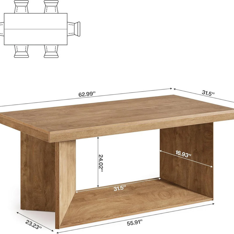 Table de salle à manger à domicile, table de cuisine, table de rassemblement, table de bureau