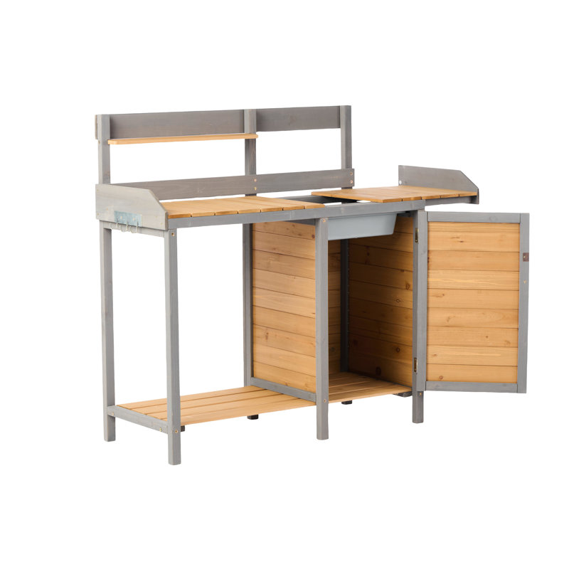 Bureau de jardin sculptant - Améliore l'atmosphère artistique dans la table de poste de travail de jardin