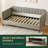 Upholstered Linen Twill Daybed-1339874783