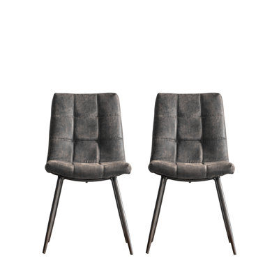 Casteau 48cm H Upholstered Metal Cantilever Chair