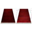 Luca 5820 – Lucaal rug with fringes in burgundy & black – Classic rug with stripe pattern-526465416