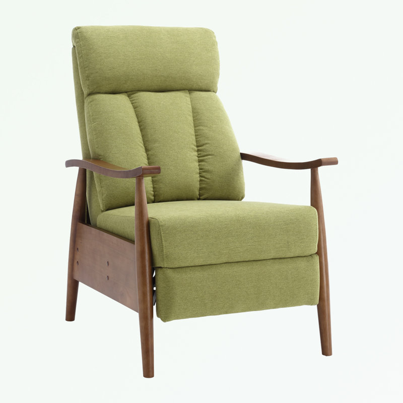 Upholstered Home Theater Seating, Olive Green Linen