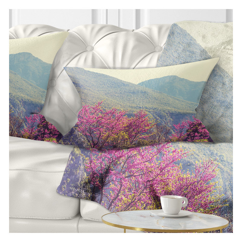 Coussin lombaire floral fleur