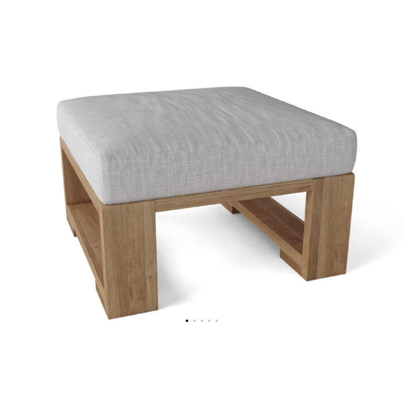 Capistrano Outdoor Teak Ottoman