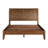 Queen Platform Bed With Headboard, Transitional, Brown Shade Transitional Look,