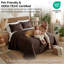Ensemble de courtepointe surdimensionnée Vilano de Southshore Fine Linens, literie matelassée légère en microfibre doublement brossée et 1 taie d'oreiller, 1 place/1 place XL, brun chocolat-1368851777-1368851785