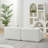 2-Seat Sectional Sofa with 2 pillows