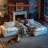 Balendin 119.80 W Chenille L-Shaped Sectional Sofa, Apartment Couch with Ottoman,Modular-1506986623