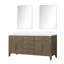 Meuble-lavabo double l 72 po x P 22 po avec miroirs Laurel-82319182-82319183