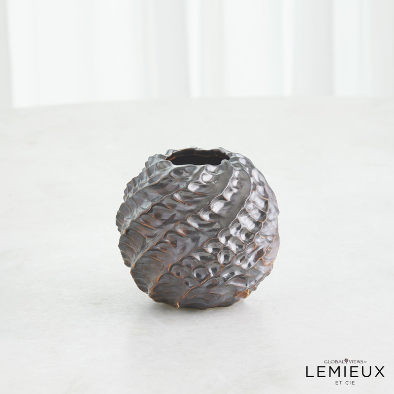 Cadoret Vase, Matte Antique Bronze
