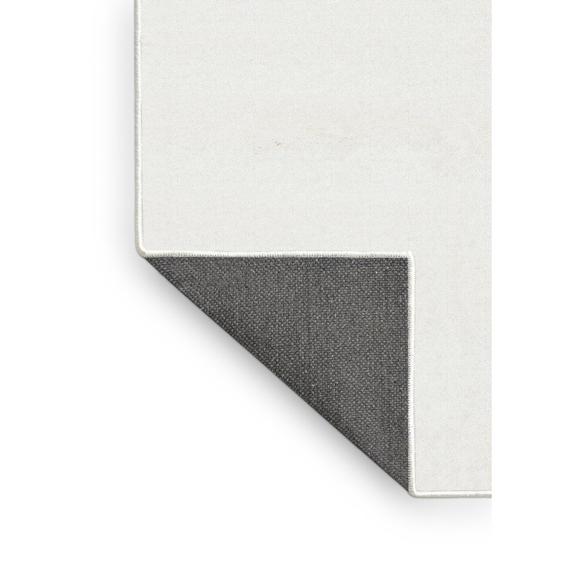 Tapis contemporain blanc cassé, Rectangle 5 pi x 7 pi