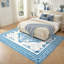 Tapis floral en cachemire 8 pi x 10 pi avec envers antidérapant en TPE, tapis décoratif doux pour le salon ou la chambre à coucher, bleu-220410518-226312515