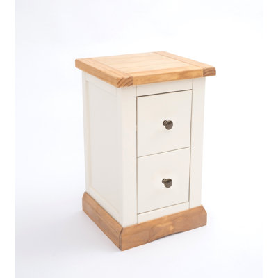 Pittsford 35cm W Solid + Manufactured Wood Bedside Table