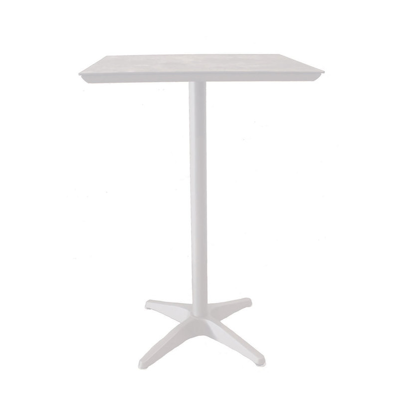 Table d'extérieur Sunset L 27,5 po x l 27,5 po, Blanc, Blanc