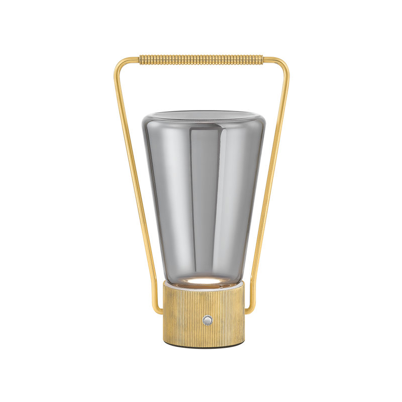Booker Rechargeable Table Lamp in Aged Brass