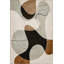 Tapis rond lavable rayé à motifs tissés-1997911745