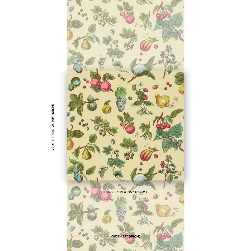 Berry Grove Wallpaper, Butter