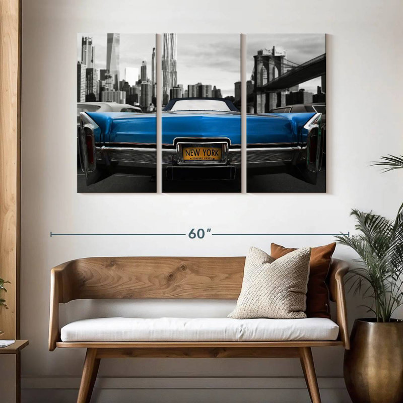 Mehar New York Cadillac Pop, H 32 po x l 50 po