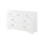 Commode 56 pouces à 7 tiroirs Hudy, placage bouleau-114018862