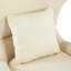 Chaise d'appoint moderne en polyester beige avec espace pour animaux de compagnie / rangement - capacité de 330 lb, chaise longue de salon, conception élégante et durable-134646774