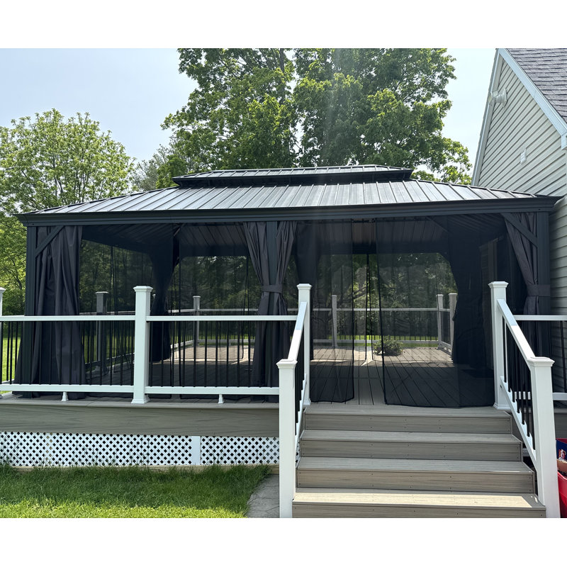 19 Ft. W x 12 Ft. D Aluminum Gazebo