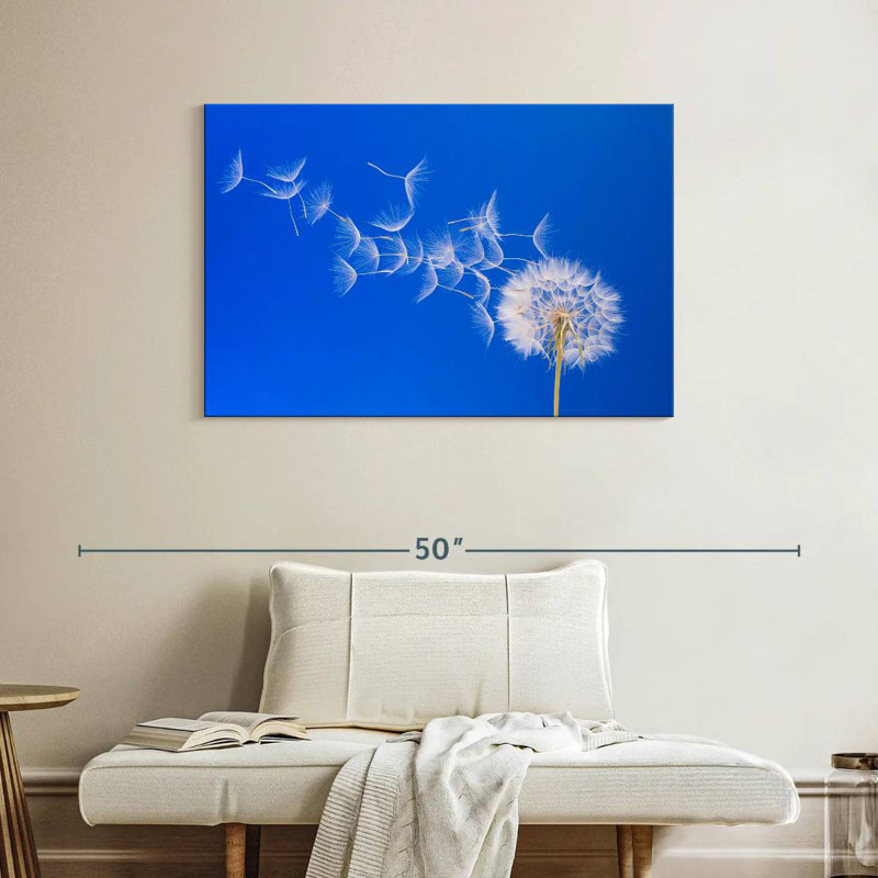Harnek Dandelion Seeds Flying, H 26 po x l 39 po