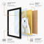 Polar Bear Portrait Minimalist - Framed Print-340267537-340267541