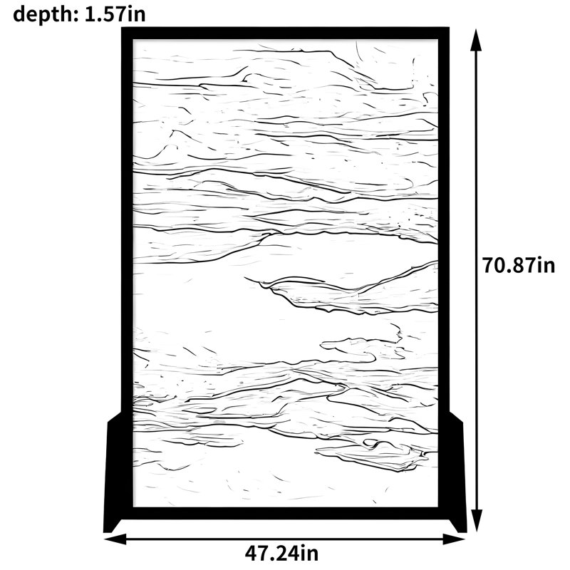 Deese, 70.87" H x 47.24" W x 1.57" D