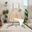 Double chaise à œufs avec support suspendu pour l'intérieur et l'extérieur-66404525-66404526