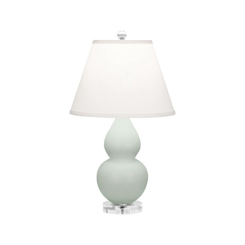 Small Double Gourd Table Lamp, Celadon