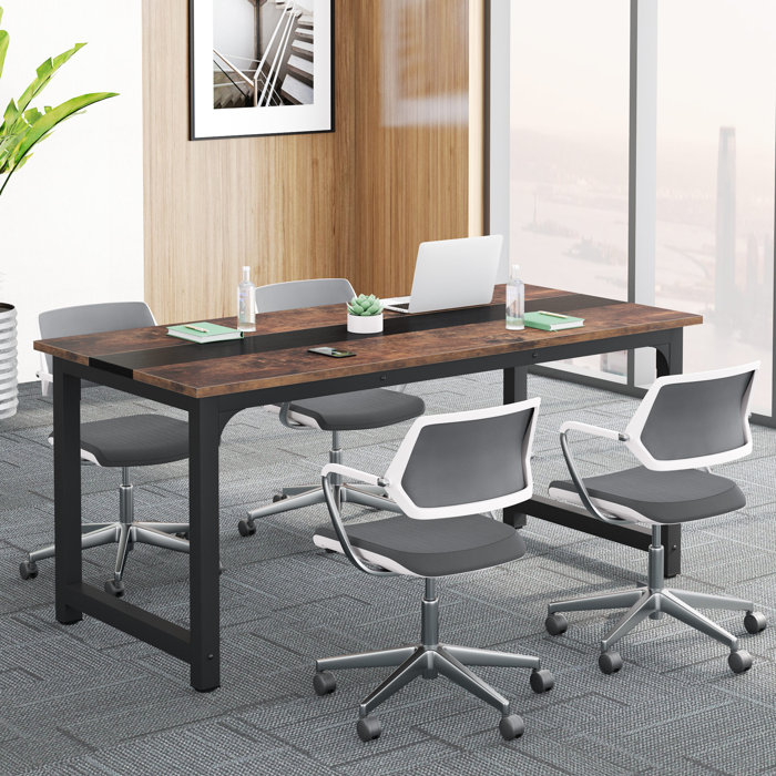 Inbox Zero Chimkasi Rectangular Conference Table & Reviews | Wayfair