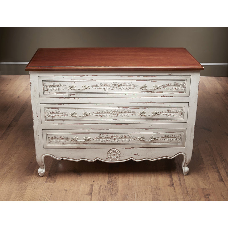 Commode standard à 3 tiroirs, Blanc