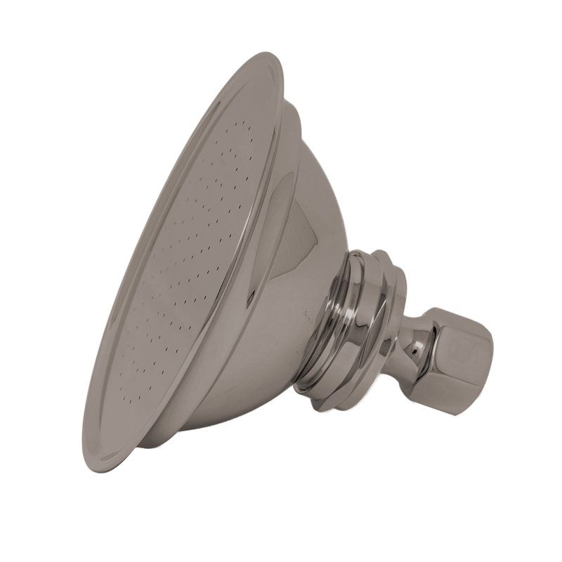 Shower Head 4-Inch Diameter with 1.75 GPM and Solid Brass Strom Living, Polished Nickel