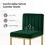 Tabouret de comptoir rembourré avec structure en métal (ensemble de 2)-1962796022