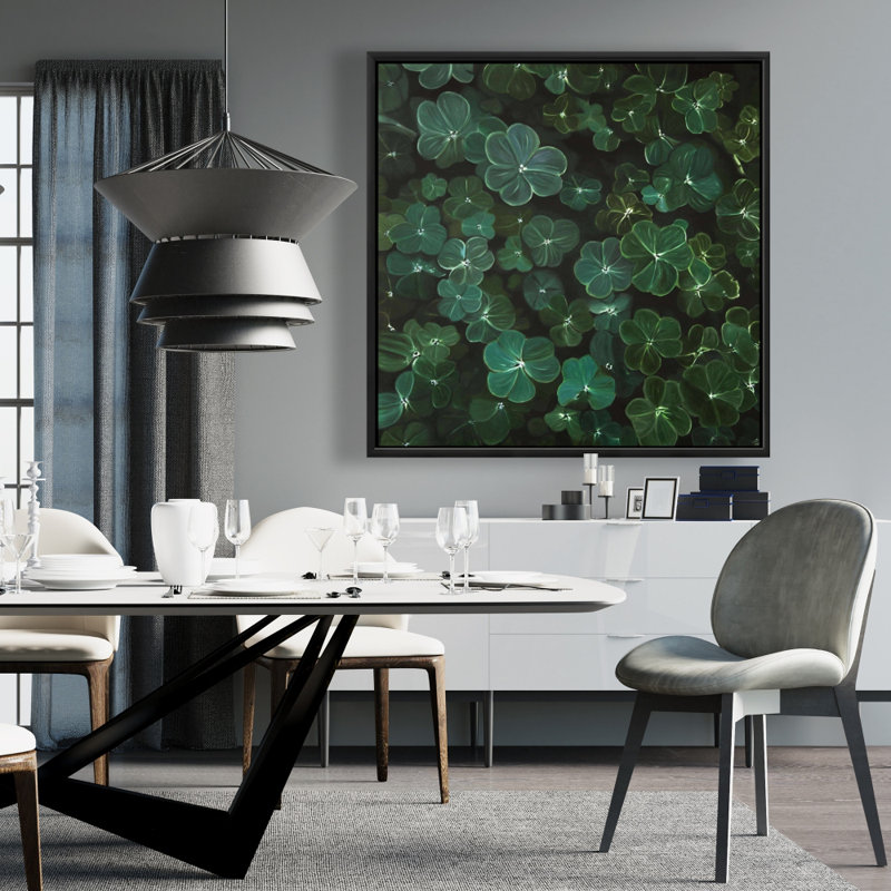 "Trèfles" sur toile