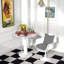 Brannock Round Metal Base Dining Table-874601660