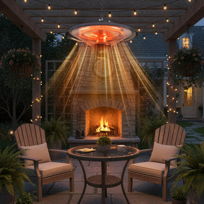 Chauffe-terrasse électrique avec 3 modes réglables