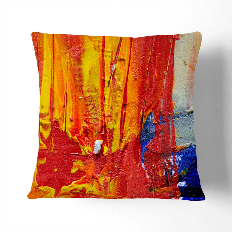 Abstract Square Cushion, Stone, 40 x 40 cm