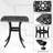 Rivka Square Metal Outdoor Side Table With Umbrella Hole , 21'' in. W 21'' in. D-2002831677