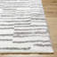 Tapis gris / blanc en polyester tissé à la machine Jayneen-1871400807