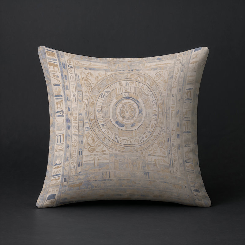 Coussin décoratif intérieur et extérieur Modern, Carré 20 po, Beige abstrait 15