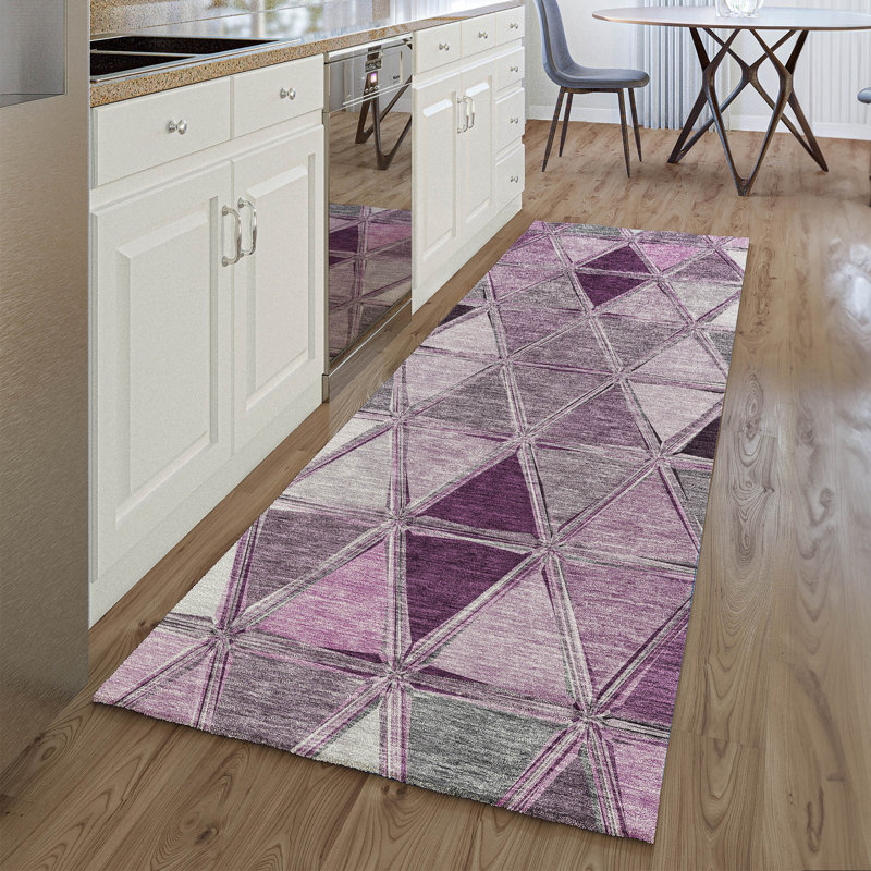 Tapis Prlot Merlot de qualité supérieure lavable à la machine, Tapis de couloir 2 pi 3 po x 7 pi 6 po