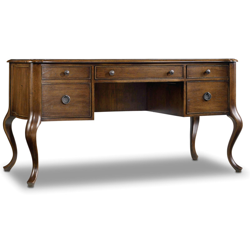 Archivist Solid Wood Writing Desk, Soft Casual Pecan