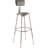 Backed Adjustable Height Ergonomic Lab Stool with Footring