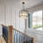 Square Crystal Pendant Light, 4-Light Modern Adjustable Height, for Kitchen Island, Dining Room, Hallway