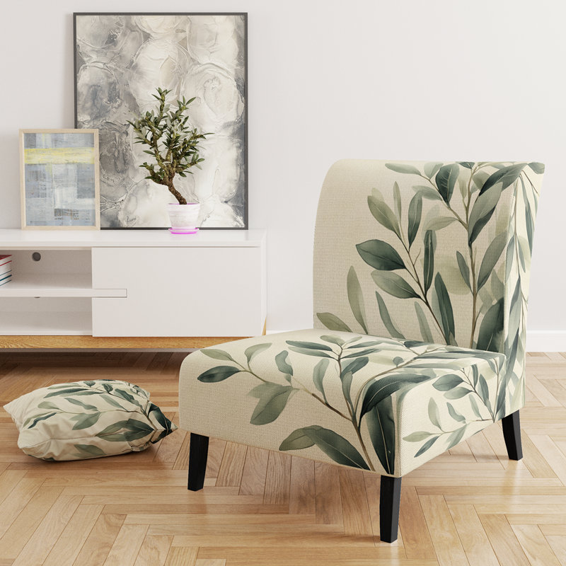 Fauteuil de chambre Eucalyptus, Pantoufle sans accoudoirs