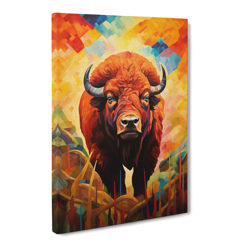 Buffalo Orphism No.2 - Wrapped Canvas, 76cm H x 50cm W x 3cm D
