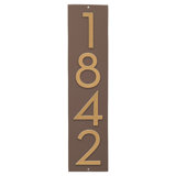 Floating Modern 3" Number Vertical Address Plaque (4 Digits)